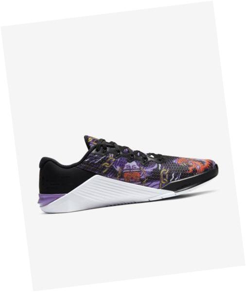 Nike Metcon 5 Black / Purple Nebula / White / Bright Cactus
