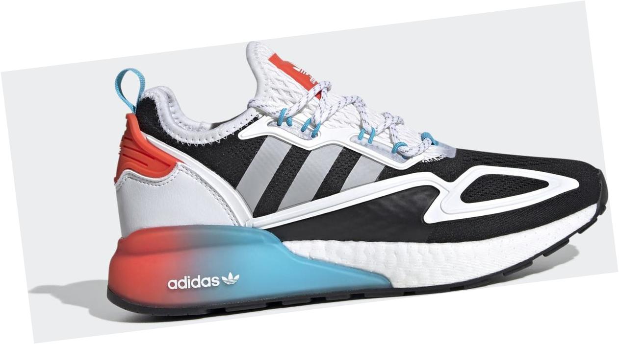 adidas ZX 2K Boost Core Black / Grey Two / Signal Cyan