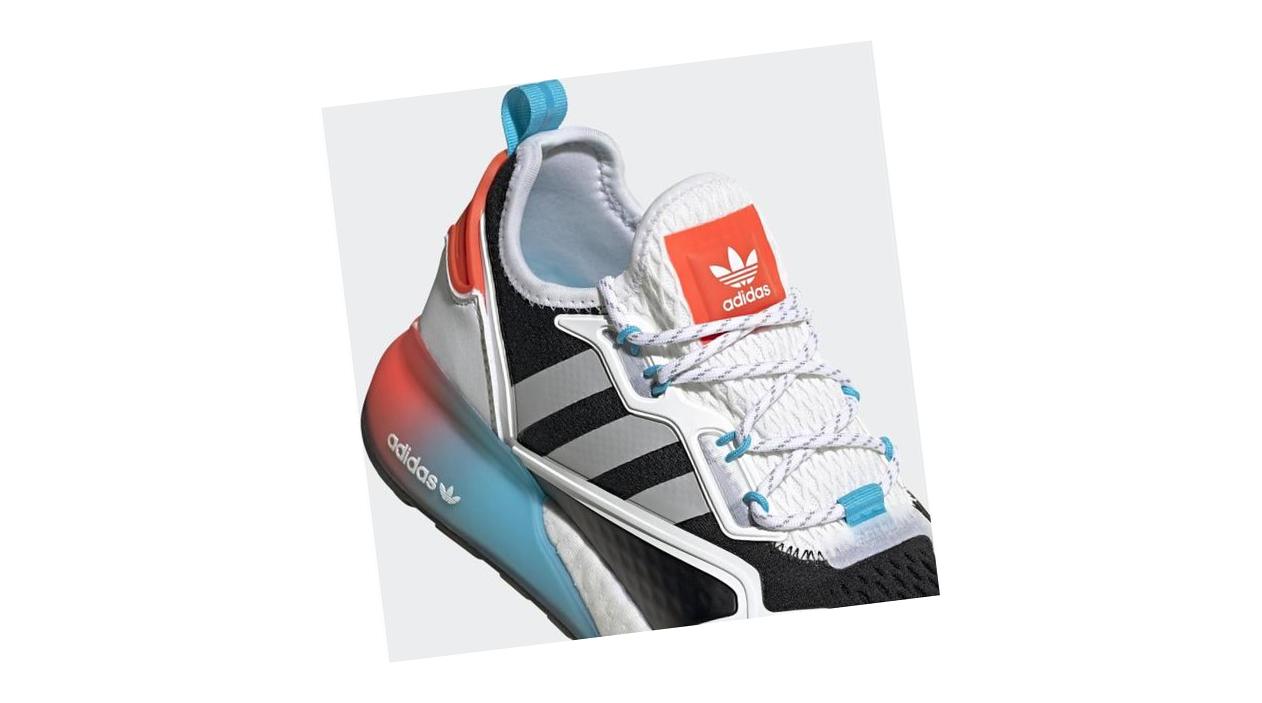 adidas ZX 2K Boost Core Black / Grey Two / Signal Cyan