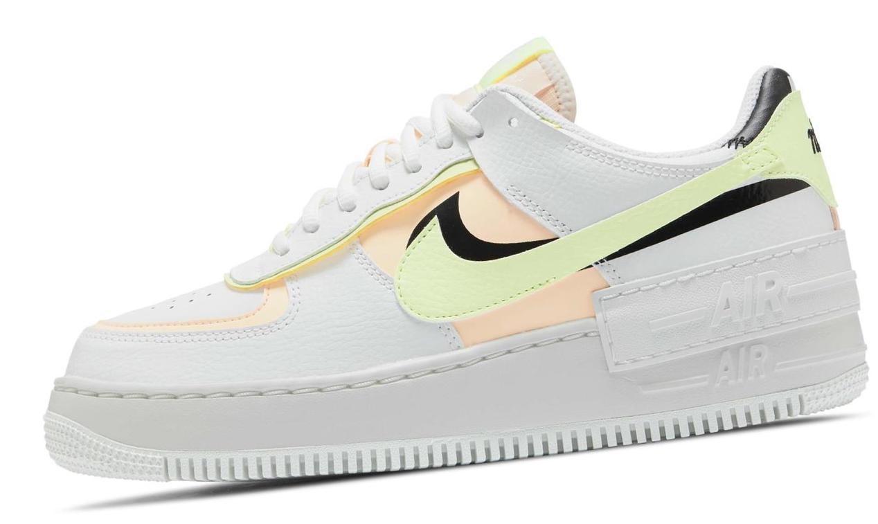 Nike Air Force 1 Shadow Summit White/Black/Barely Volt/Crimson Tint