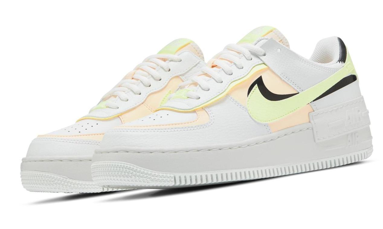 Nike Air Force 1 Shadow Summit White/Black/Barely Volt/Crimson Tint