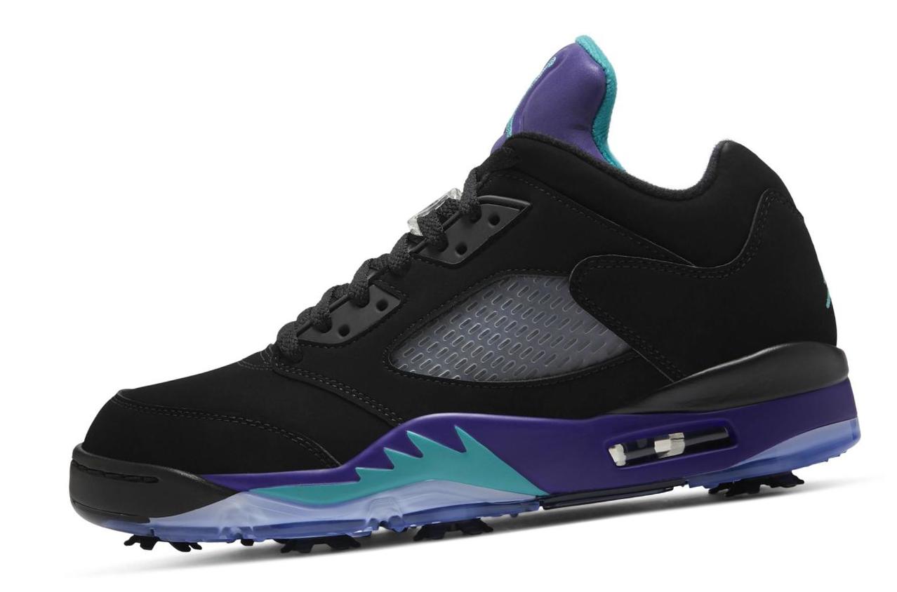 Air Jordan V Low Black/Grape Ice/New Emerald