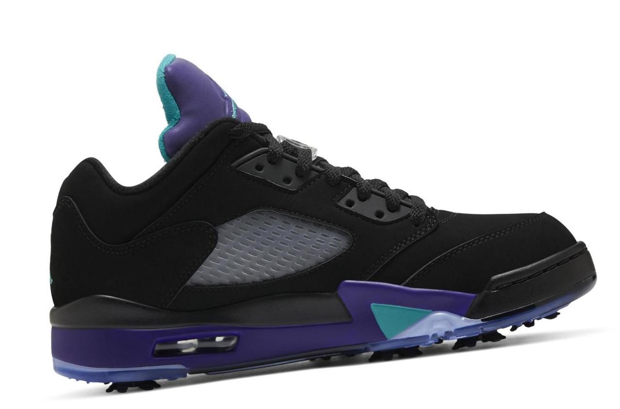 Air Jordan V Low Black/Grape Ice/New Emerald