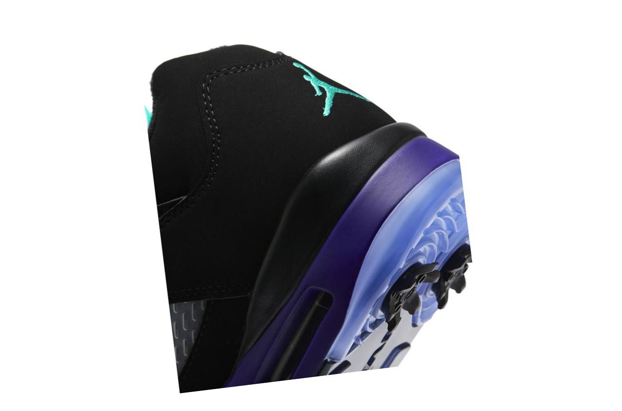 Air Jordan V Low Black/Grape Ice/New Emerald