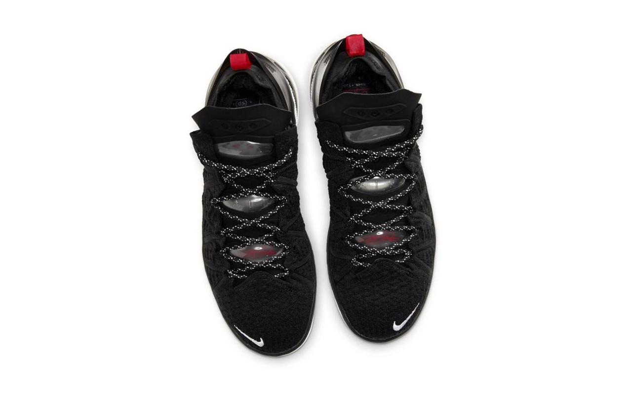 LeBron 18 Black/University Red/White