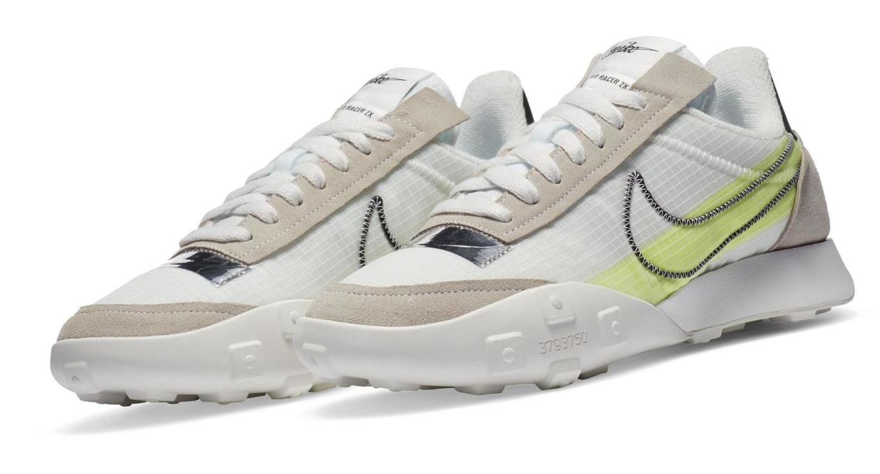 Nike Waffle Racer 2X Summit White/Volt/Chrome/Black