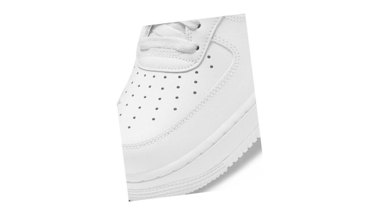 Nike Air Force 1 White/White/Metallic Pewter