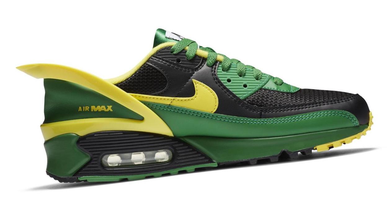 Nike Air Max 90 FlyEase Black/Apple Green/Black/Yellow Strike