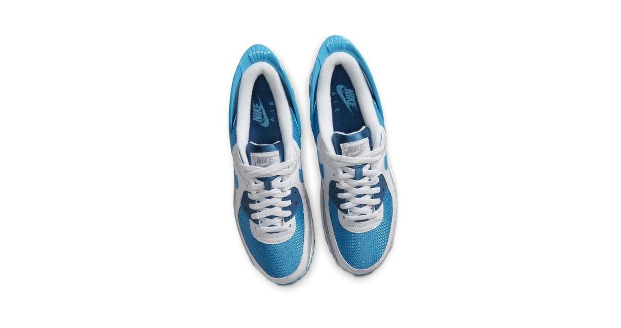 Nike Air Max 90 FlyEase White/White/Industrial Blue/Laser Blue