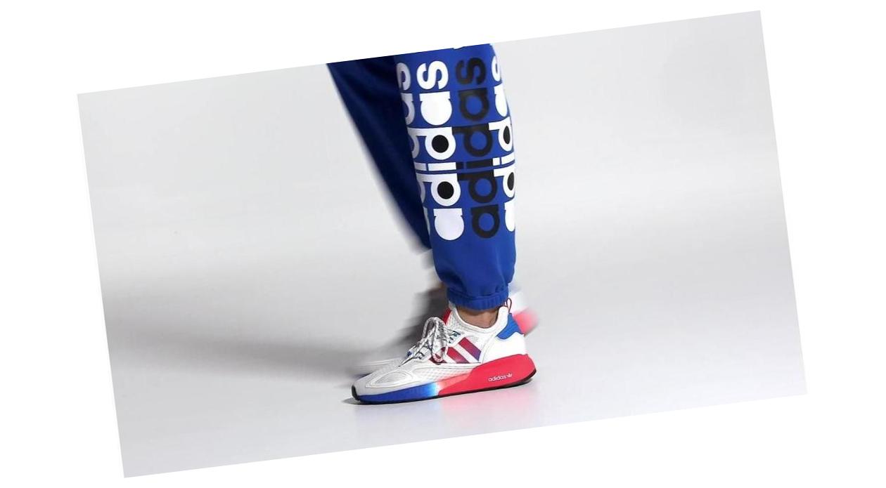 adidas ZX 2K Boost Cloud White / Solar Red / Blue