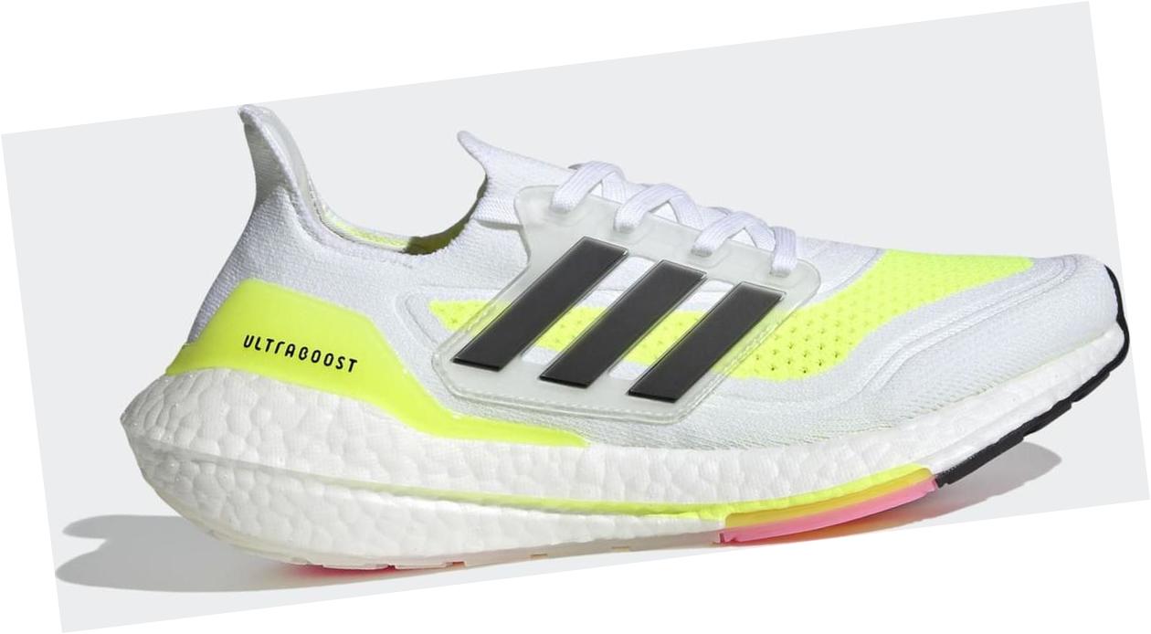 adidas Ultraboost 21 Cloud White / Core Black / Solar Yellow