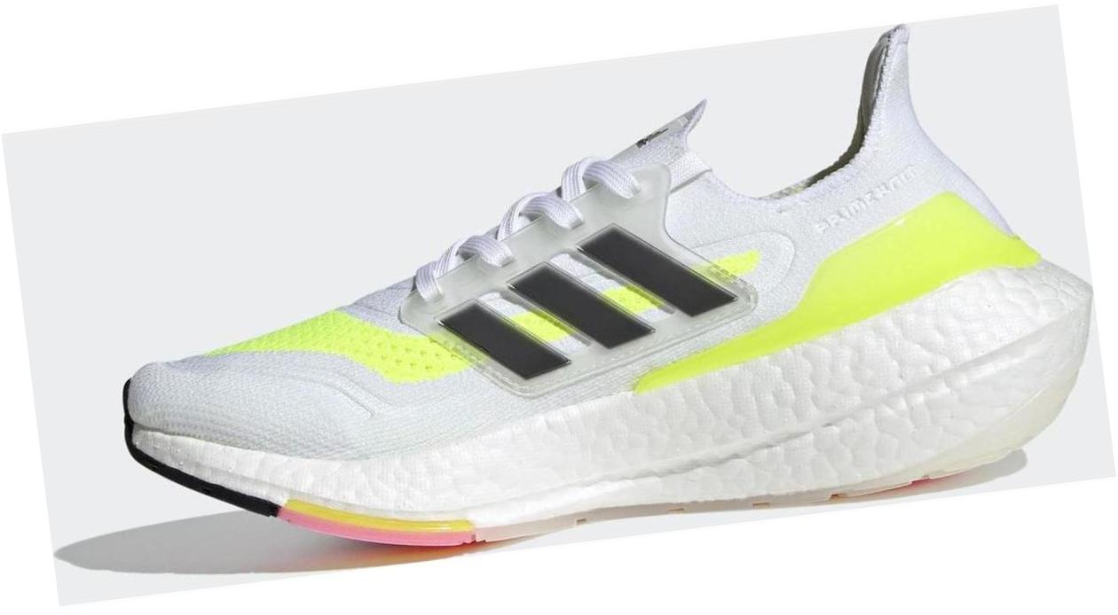 adidas Ultraboost 21 Cloud White / Core Black / Solar Yellow