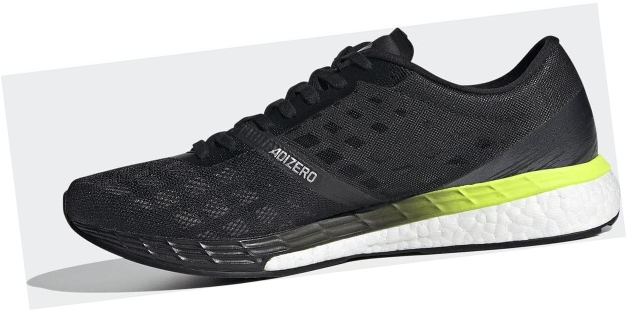 adidas Adizero Boston 9 Core Black / Cloud White / Solar Yellow
