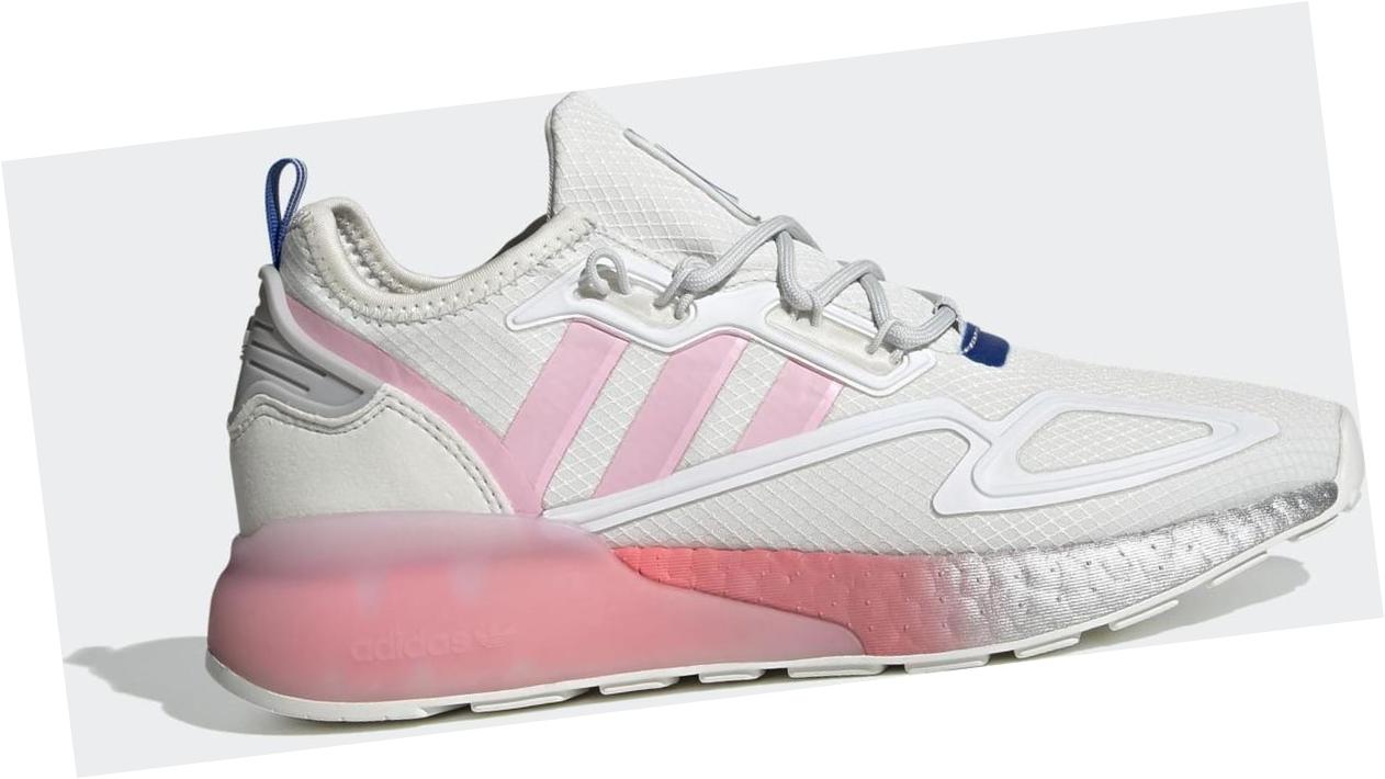 adidas ZX 2K Boost Crystal White / True Pink / Matte Silver