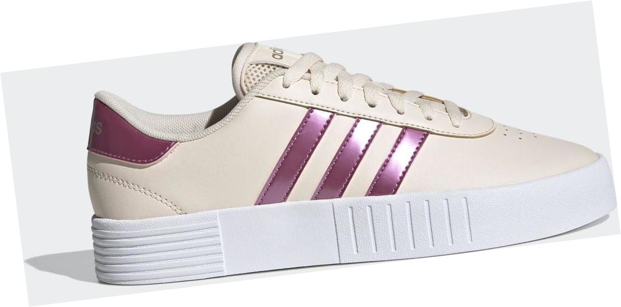 adidas Court Bold Halo Ivory / Cherry Metallic / Champagne Met.