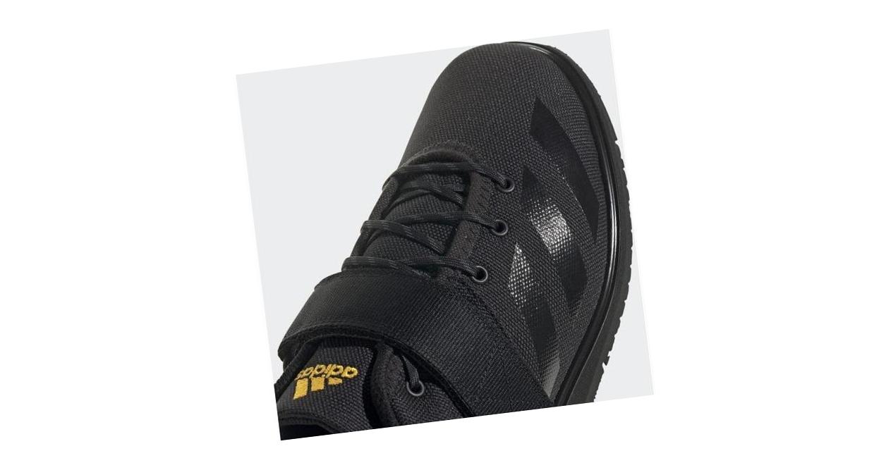 adidas Powerlift 4 Core Black / Core Black / Solar Gold